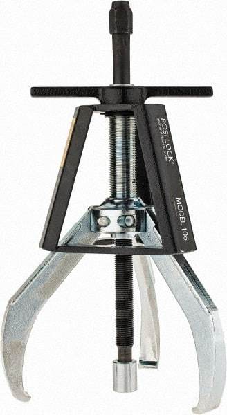 Posi Lock Puller - 7" Spread, 10 Ton Capacity, Puller - 6" Reach, 13" Long, For Bearings, Gears & Pulleys - All Tool & Supply