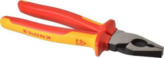 Knipex - 9" OAL, 9/16" Capacity, Lineman's - 1-5/8" Jaw Length x 1-3/16" Jaw Width - All Tool & Supply