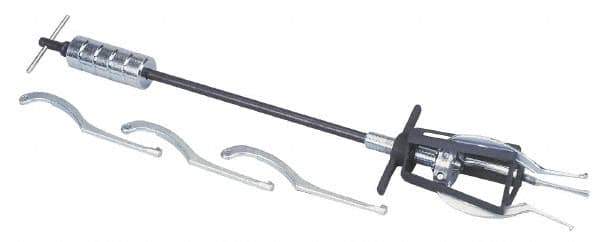 Posi Lock Puller - 5 Piece, 5 Ton Capacity, 9/16 to 5-1/4" Spread, Slide Hammer Set - 3 Jaws, 6" Reach - All Tool & Supply