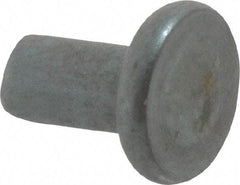 RivetKing - 0.15" Body Diam, Flat Steel Tinners Solid Rivet - 0.291" Length Under Head - All Tool & Supply