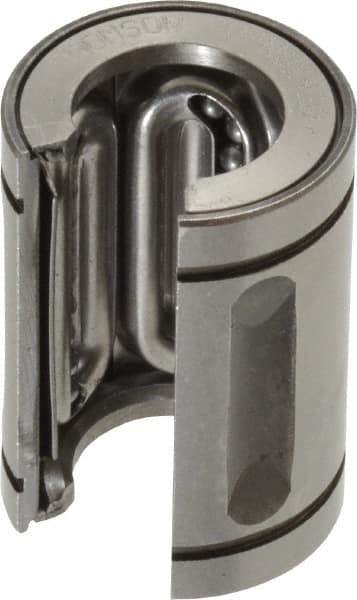 Thomson Industries - 1/2" Inside Diam, 85 Lbs. Dynamic Capacity, Open Linear Bearing - All Tool & Supply