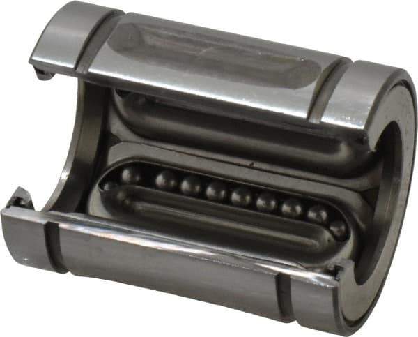 Thomson Industries - 3/4" Inside Diam, 200 Lbs. Dynamic Capacity, Open Linear Bearing - All Tool & Supply