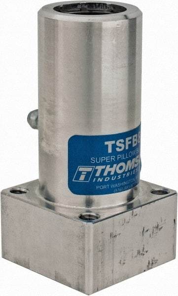 Thomson Industries - 1-3/4" Inside Diam, 1130/2260 Lbs. Dynamic Capacity, Twin Flanged Pillow Block Linear Bearing - 2.38" Overall Width - All Tool & Supply