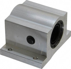 Thomson Industries - 3/4" Inside Diam, 1130/2260 Lbs. Dynamic Capacity, Closed Single Pillow Block Linear Bearing - 1-3/4" Overall Height x 2-3/4" Overall Width - All Tool & Supply