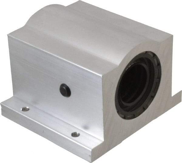 Thomson Industries - 1-1/4" Inside Diam, 2350/4700 Lbs. Dynamic Capacity, Closed Single Pillow Block Linear Bearing - 2.81" Overall Height x 4" Overall Width - All Tool & Supply