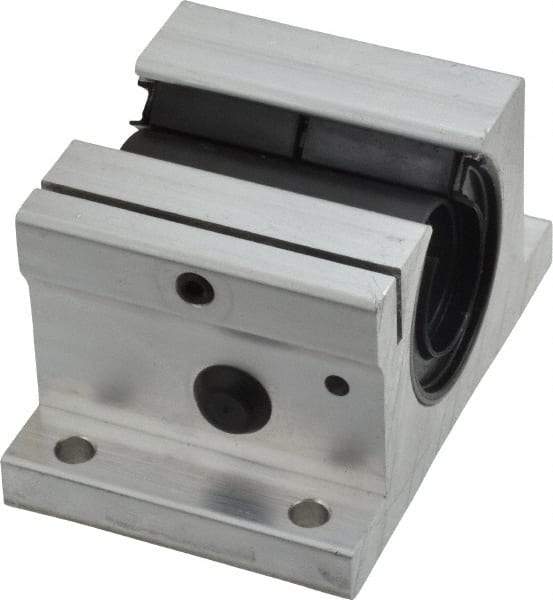 Thomson Industries - 3/4" Inside Diam, 1130/2260 Lbs. Dynamic Capacity, Open Single Pillow Block Linear Bearing - 1.56" Overall Height x 2-3/4" Overall Width - All Tool & Supply