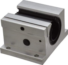 Thomson Industries - 1" Inside Diam, 1900/3800 Lbs. Dynamic Capacity, Open Single Pillow Block Linear Bearing - 2" Overall Height x 3-1/4" Overall Width - All Tool & Supply