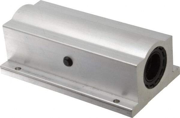 Thomson Industries - 1" Inside Diam, 1900/3800 Lbs. Dynamic Capacity, Closed Twin Pillow Block Linear Bearing - 2.19" Overall Height x 3-1/4" Overall Width - All Tool & Supply