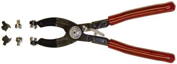 Mag-Mate - 10-1/2" OAL, Hose Clamp Pliers - 45° Jaw, Vinyl Coated Handles - All Tool & Supply