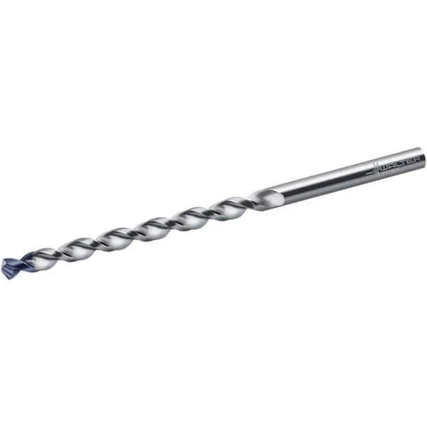 Walter-Titex - 6.4mm, 130° Point, Parabolic Flute, Cobalt Taper Length Drill Bit - Tinal Point Finish, 97mm Flute Length, 148mm OAL, Series A1549TFP - All Tool & Supply