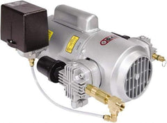 Gast - 1/2 hp, 4.5 CFM, 50 Max psi Piston Compressor Pump - 115/230-1 Volt, 16.02" Long x 13.14" Wide x 8.62" High - All Tool & Supply