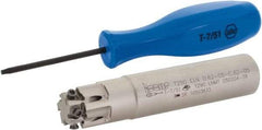 Iscar - 5/8" Cut Diam, 0.197" Max Depth of Cut, 5/8" Shank Diam, 3.11" OAL, Indexable Square Shoulder End Mill - T290 LN.T 0502 Inserts, Cylindrical Shank, 90° Lead Angle, Through Coolant, Series SumoMill - All Tool & Supply