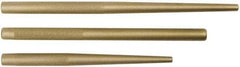 Proto - 3 Piece, 3/8 to 3/4", Drift Punch Set - Round Shank, Brass, Comes in Tool Roll - All Tool & Supply