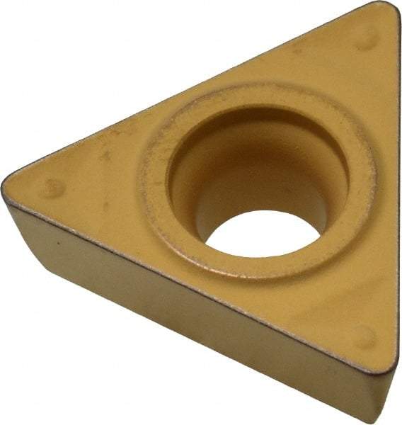 Sumitomo - TPMT332 ENF Grade AC820P Carbide Turning Insert - 60° Triangle, 3/8" Inscr Circle, 3/16" Thick, 1/32" Corner Radius - All Tool & Supply