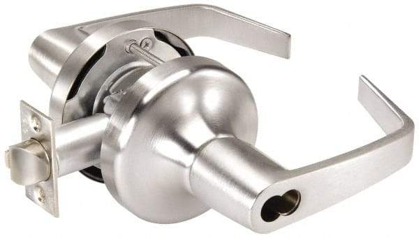 Yale - Grade 1 Entrance Lever Lockset for 1-3/4" Thick Doors - 2-3/4" Back Set, SFIC Cylinder, Cast Zinc/Cold Forged Brass, Satin Chrome Finish - All Tool & Supply