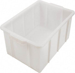 Dynalon Labware - 12.2 Gal, Clear Polyethylene Tote Container - Nesting, 23.4" Long x 14.4" Wide x 10" High - All Tool & Supply