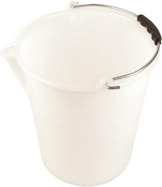 Dynalon Labware - 4-1/2 Gal Translucent Tapered Conical Polyethylene Bucket - 13-3/8" High x 12-3/16" Diam - All Tool & Supply