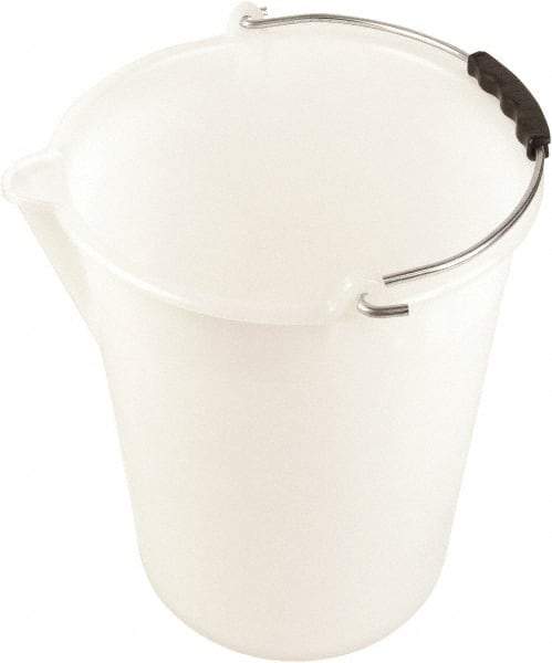 Dynalon Labware - 3-3/16 Gal Translucent Tapered Conical Polyethylene Bucket - 11-13/16" High x 11" Diam - All Tool & Supply