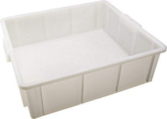 Dynalon Labware - White Polyethylene Tote Container - Stacking, 18" Long x 16.1" Wide x 5.6" High - All Tool & Supply