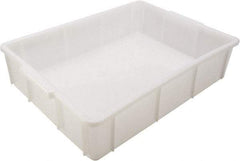 Dynalon Labware - White Polyethylene Tote Container - Stacking, 16.3" Long x 12.2" Wide x 3.8" High - All Tool & Supply