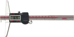 SPI - 0" to 12" Electronic Depth Gage - 0.0015" Accuracy, 0.0005" Resolution, 6" Base Length - All Tool & Supply