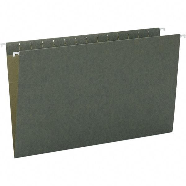 SMEAD - 14-5/8 x 9-1/2", Legal, Standard Green, Hanging File Folder - 11 Point Stock, 1/3 Tab Cut Location - All Tool & Supply