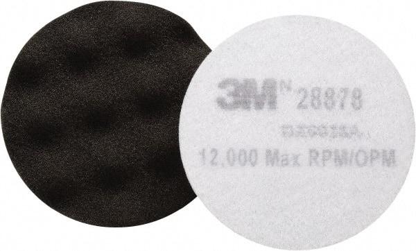 3M - 3-1/4" Diam Foam Buffing & Backing Pad - Hook & Loop Attachment - All Tool & Supply