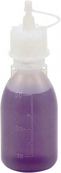 Dynalon Labware - 50 mL Dispensing Bottle - Polyethylene, Translucent, 4.2" High x 1-1/2" Diam, 15mm Cap - All Tool & Supply