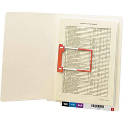 SMEAD - 12-1/4 x 9-1/2", Letter Size, Manila, File Folders with End Tab - 11 Point Stock, Straight Tab Cut Location - All Tool & Supply