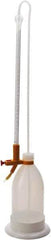 Dynalon Labware - 25 ml Borosilicate Glass Burette, Polyethylene Bottle Titrating Burette - 6-1/2" Diam x 24-1/64" High - All Tool & Supply