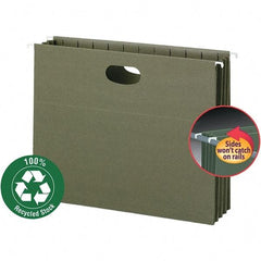 SMEAD - 12-1/4 x 9-1/2", Letter Size, Standard Green, Hanging File Folder - All Tool & Supply