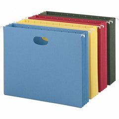 SMEAD - 12-1/4 x 9-1/2", Letter Size, Assorted Colors, Hanging File Folder - 11 Point Stock - All Tool & Supply