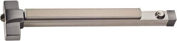 Ability One - 4" OAL Nonhanded Fire Rated Flatbar - Satin Stainless Steel Finish, 6200 Series - All Tool & Supply