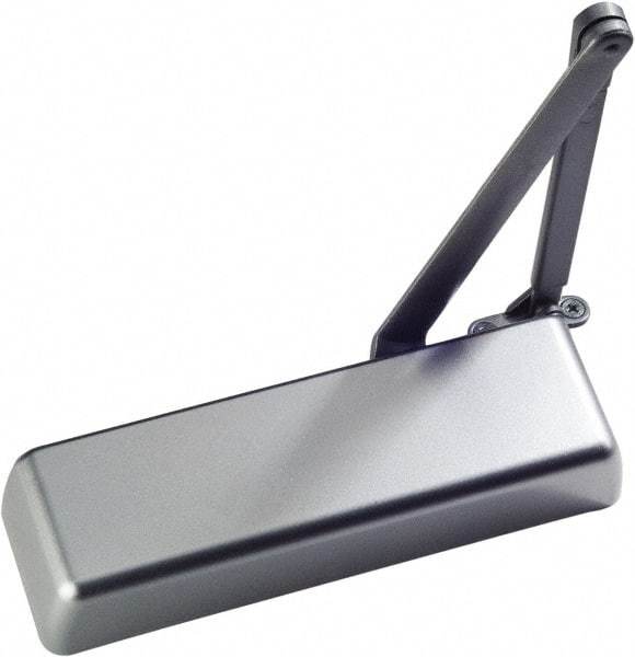 Ability One - Full Cover Heavy-Duty Door Power Operator Damper - Mounting Bracket, Stainless Steel Finish - All Tool & Supply