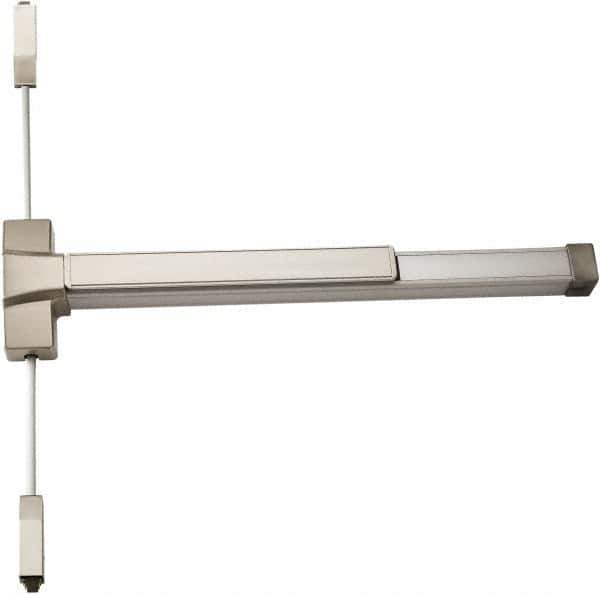 Ability One - Nonhanded, Heavy Duty Vertical Rod - Satin Stainless Steel Finish - All Tool & Supply