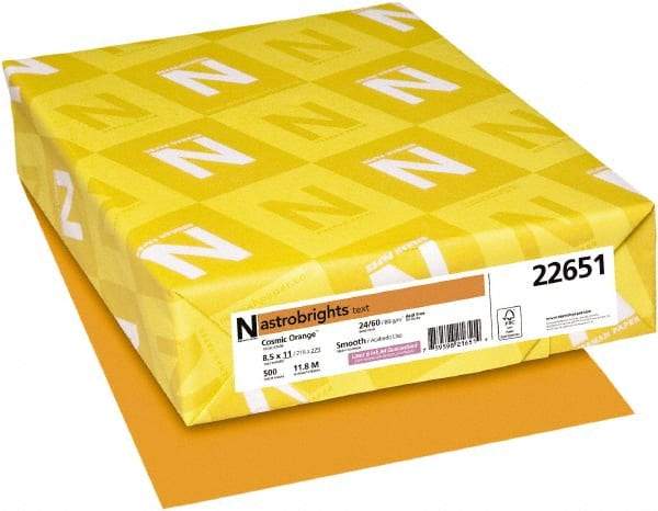 Neenah Paper - Cosmic Orange Colored Copy Paper - Use with Laser Printers, Inkjet Printers, Copiers - All Tool & Supply