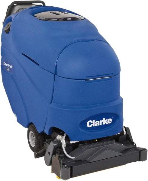 Clarke - 24" Cleaning Width, 70" Water Lift, Walk Behind Carpet Extractor - 93 CFM Air Flow, 20 Gal Tank Capacity, 16 Gal Tank Recovery Capacity, 100 Pump psi - All Tool & Supply