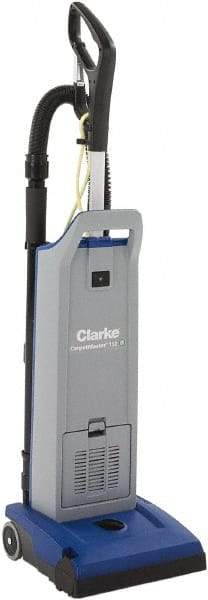 Clarke - Single Motor Upright Vacuum Cleaner - 11-1/2" Cleaning Width, 9" Amps, Ergonomic Handle - All Tool & Supply