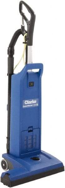 Clarke - Dual Motor Upright Vacuum Cleaner - 17-1/2" Cleaning Width, 9" Amps, Ergonomic Handle - All Tool & Supply