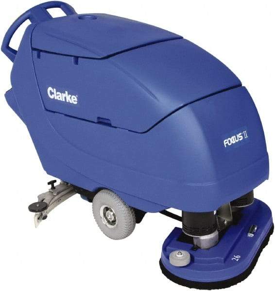 Clarke - 26" Cleaning Width, Battery Powered Floor Scrubber - 0.75 hp, 200 RPM, 23 Gal Tank Capacity - All Tool & Supply