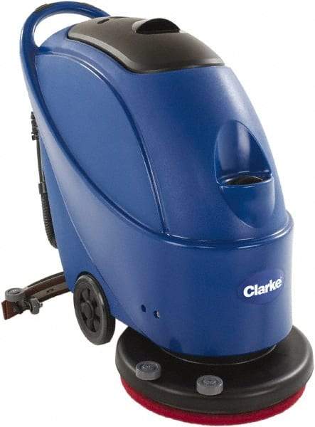 Clarke - 20" Cleaning Width, Battery Powered Floor Scrubber - 0.75 hp, 160 RPM, 10.5 Gal Tank Capacity - All Tool & Supply