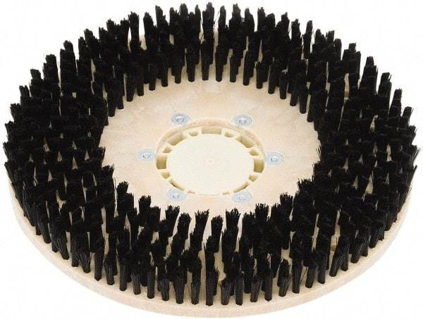 Clarke - 34" Diam Scrubbing Brush - 17" Machine, Black Pad, Nylon - All Tool & Supply