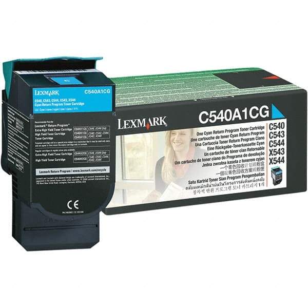 Lexmark - Cyan Toner Cartridge - Use with Lexmark C540n, C543dn, C544dn, C544dtn, C544dw, C544n, C546dtn, X543dn, X544dn, X544dtn, X544dw, X544n, X546dtn - All Tool & Supply