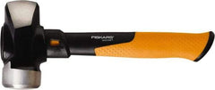 Fiskars - 3 Lb Head, 11" Long Sledge Hammer - Steel Head, Steel Handle with Grip - All Tool & Supply