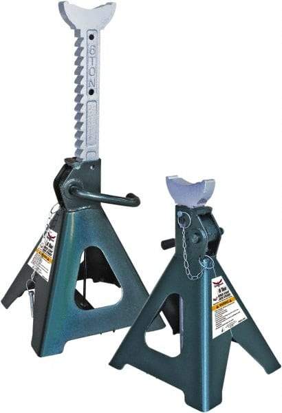 Safeguard - 12,000 Lb Capacity Jack Stand - 15-3/4 to 24-3/8" High - All Tool & Supply