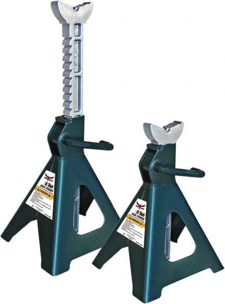 Safeguard - 12,000 Lb Capacity Jack Stand - 15-3/4 to 24-3/8" High - All Tool & Supply