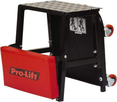 Omega Lift Equipment - 300 Lb Capacity, 4 Wheel Creeper Seat - Alloy Steel, 16.93" Long x 5.91" Overall Height x 14" Wide - All Tool & Supply