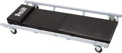 Omega Lift Equipment - 350 Lb Capacity, 6 Wheel Creeper (with Fixed Headrest) - Alloy Steel, 40.94" Long x 3.54" Overall Height x 17" Wide - All Tool & Supply