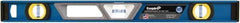 Empire Level - 24" Long 3 Vial Box Beam Level - Metal, Blue, 1 Level & 2 Plumb Vials - All Tool & Supply