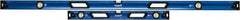 Empire Level - 32" & 78" Long 3 Vial Box Beam Level - Metal, Blue, 1 Level & 2 Plumb Vials - All Tool & Supply